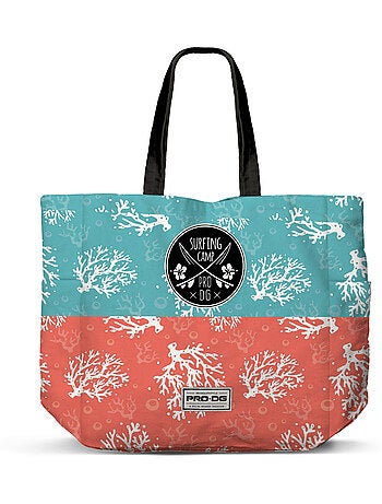 Pro-dg surfcamp borsa tote per la spesa shopping fan orizzontale, blu