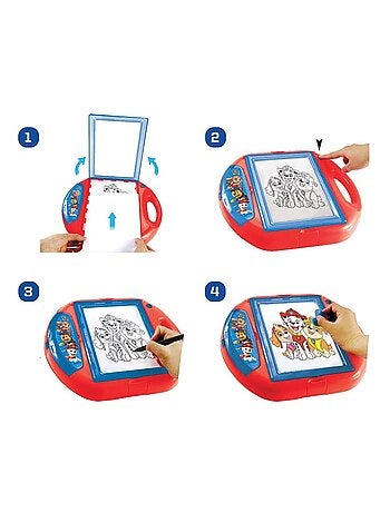 Proiettore da disegno Paw Patrol con modelli e timbri