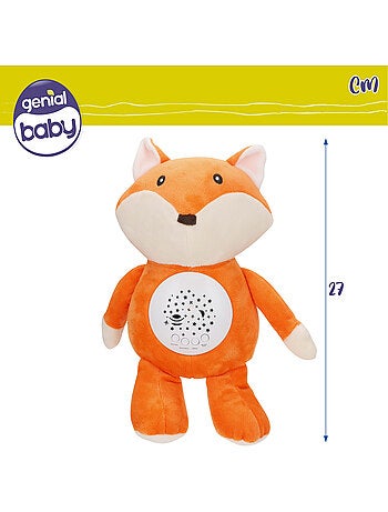 Proiettore di stelle in peluche con volpe luminosa e sonora genial baby