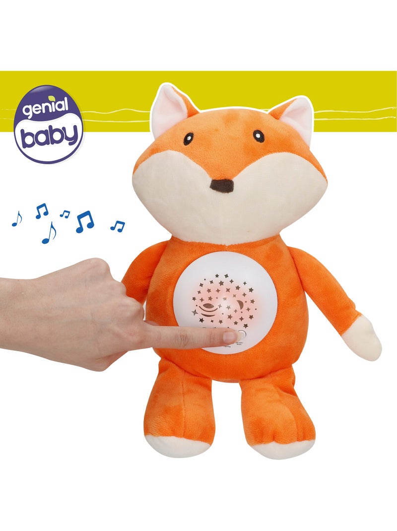 Proiettore di stelle in peluche con volpe luminosa e sonora genial baby N/D - Kiabi