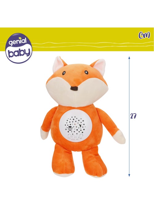 Proiettore di stelle in peluche con volpe luminosa e sonora genial baby - Kiabi Proiettore di stelle in peluche con volpe luminosa e sonora genial baby - Kiabi