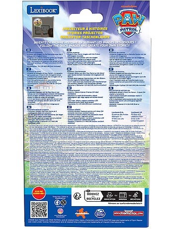 Proiettore e torcia luminosa per le storie dei Paw Patrol