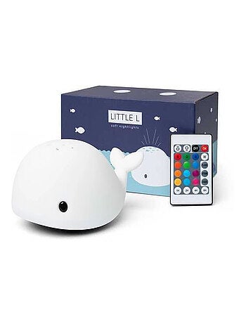 Proiettore luminoso tattile in silicone – balena | little l | little l