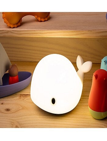 Proiettore luminoso tattile in silicone – balena | little l | little l