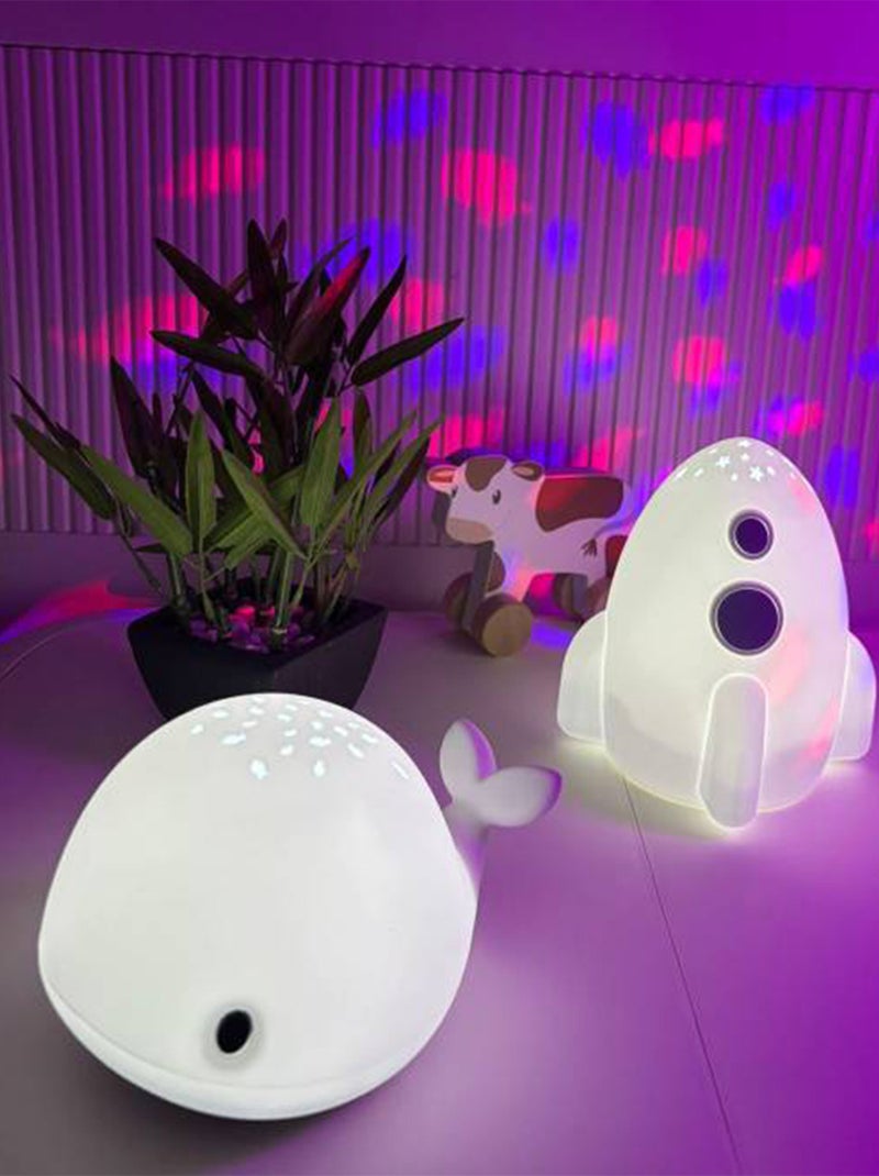 Proiettore luminoso tattile in silicone – balena | little l | little l Bianco - Kiabi