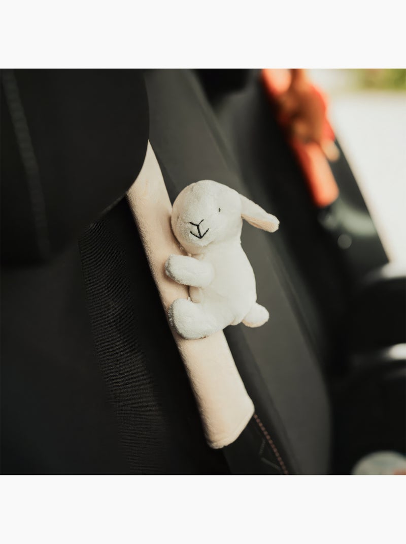 Protezione cintura per bambini ultra morbida con peluche | cute Beige - Kiabi