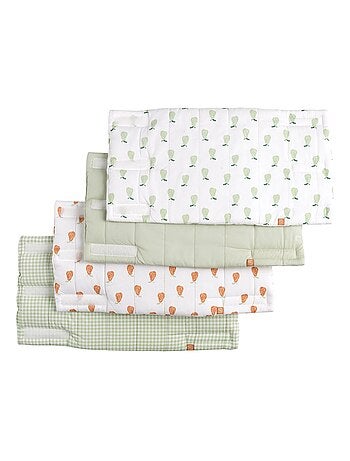 Protezioni per sponde del letto in cotone verde - SAUTHON