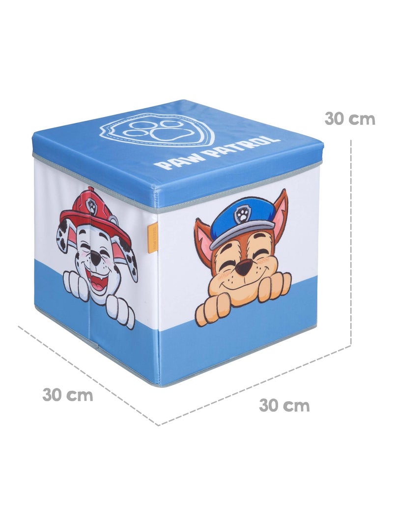 Puff contenitore cubo in tessuto per cameretta – "Roba Paw Patrol" Blu Multicolore Bianco - Kiabi