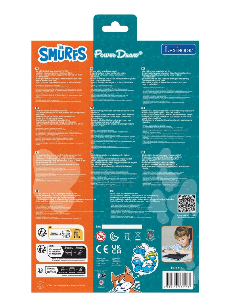 Puffi 11'' multicolore apprendimento disegno Eink tablet con stencil N/D - Kiabi