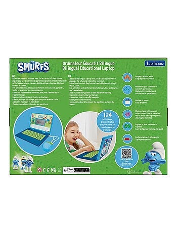 Puffi Portatile didattico bilingue con 124 attività (EN/FR)