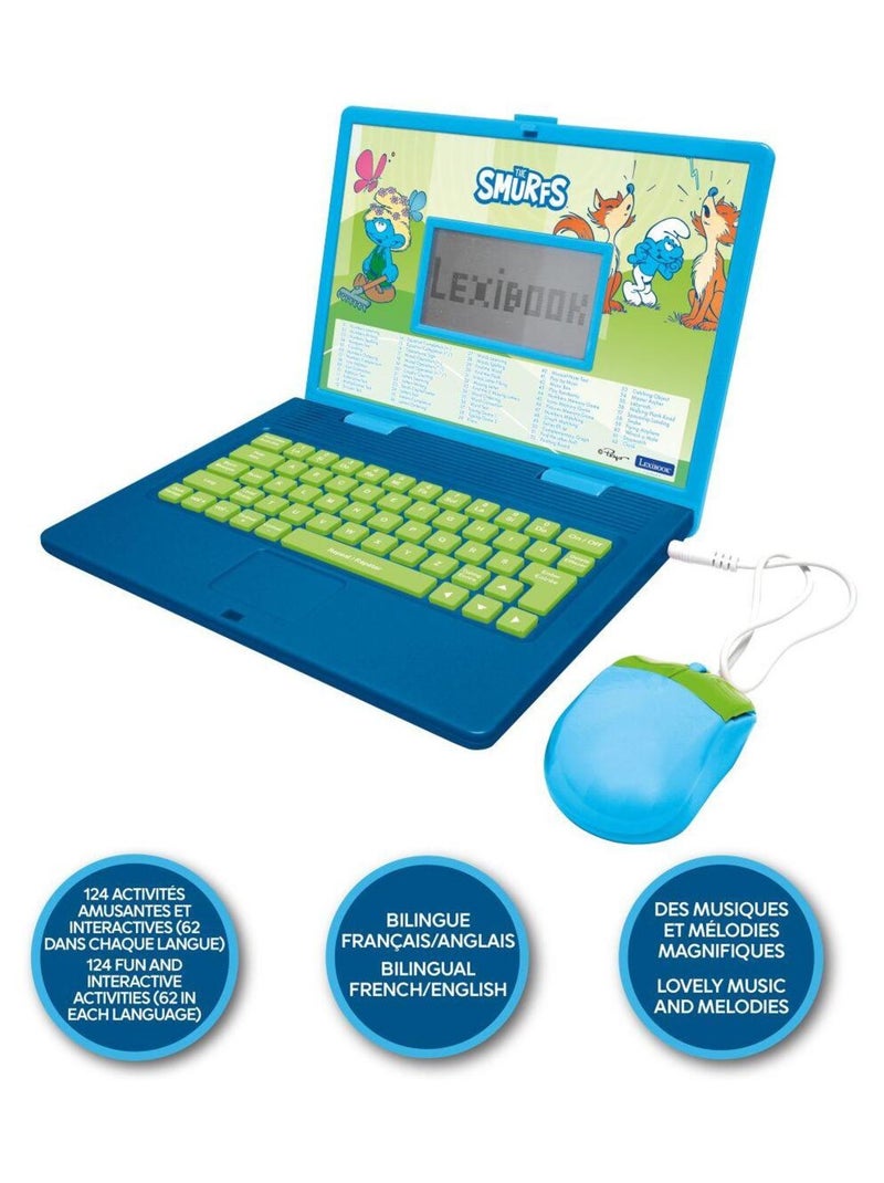 Puffi Portatile didattico bilingue con 124 attività (EN/FR) Blu - Kiabi