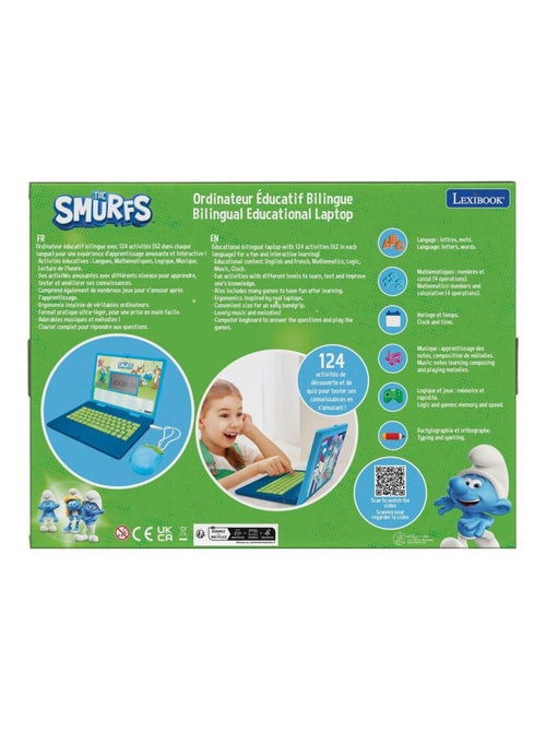 Puffi Portatile didattico bilingue con 124 attività (EN/FR) - Kiabi