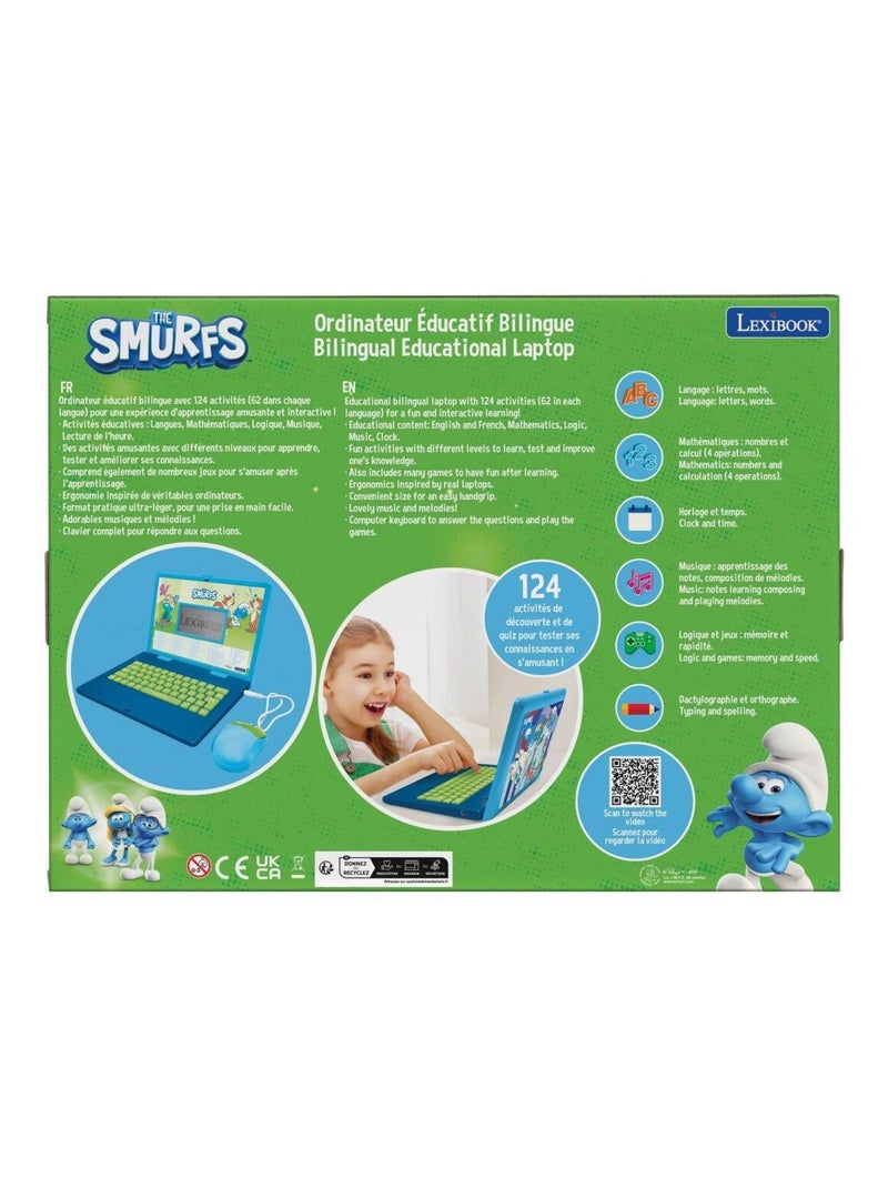 Puffi Portatile didattico bilingue con 124 attività (EN/FR) Blu - Kiabi