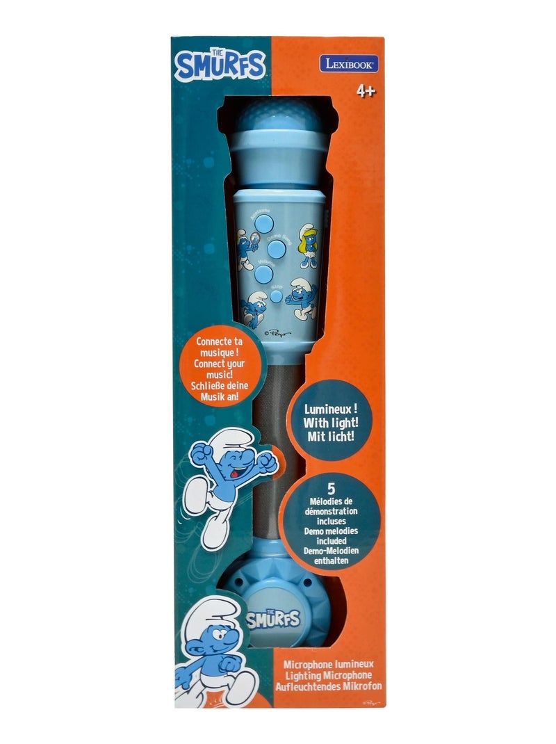 Puffi Trendy Lighting Microfono con altoparlante (aux-in), melodie ed effetti sonori Blu - Kiabi