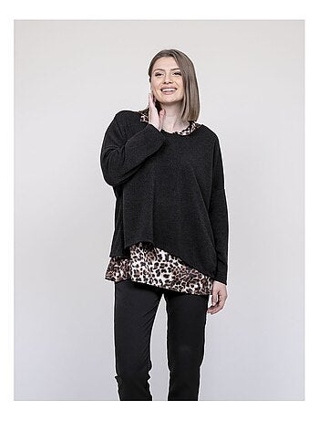 Pull 2 in 1 camicia leopardo KUBILA