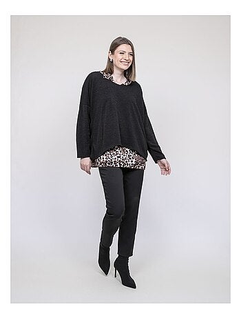 Pull 2 in 1 camicia leopardo KUBILA