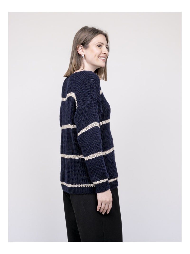 Pull a righe KASTELLA Blu marino - Kiabi
