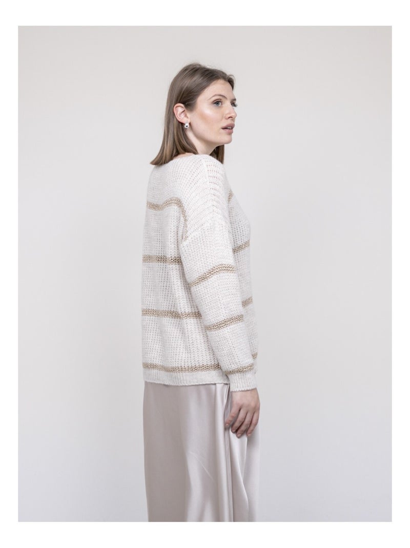 Pull a righe KASTELLA Ecru - Kiabi