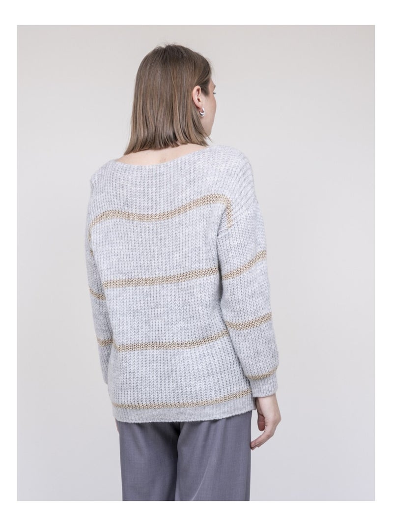 Pull a righe KASTELLA Grigio - Kiabi