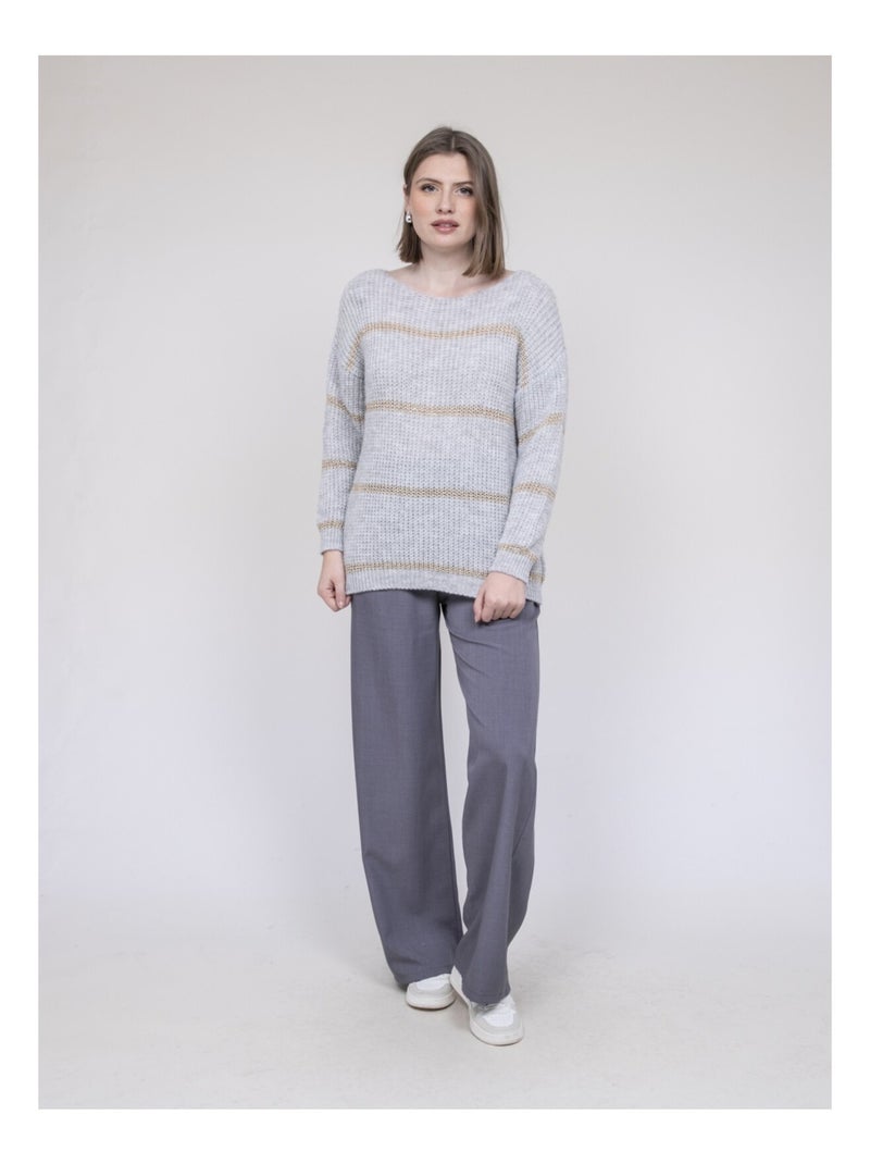 Pull a righe KASTELLA Grigio - Kiabi