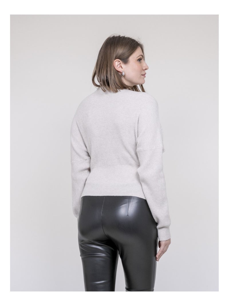 Pull cache-cœur KEBIRA Beige - Kiabi