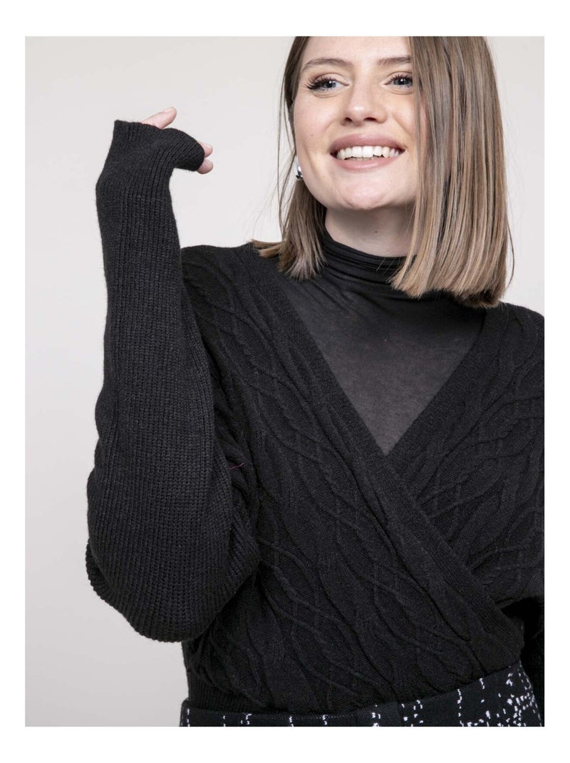 Pull cache-cœur KEBIRA Nero - Kiabi