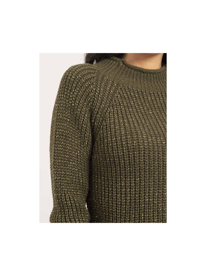 Pull col montant lurex KAMPALA Cachi - Kiabi