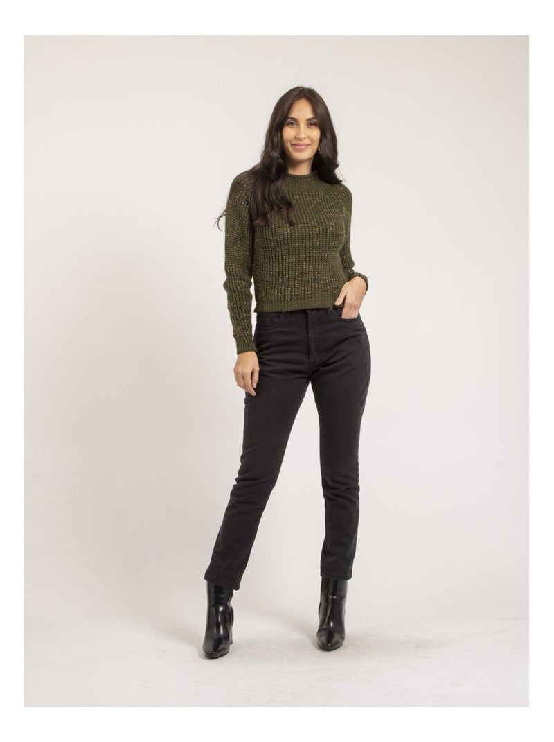Pull col montant lurex KAMPALA Cachi - Kiabi