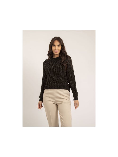 Pull col montant lurex KAMPALA - Kiabi