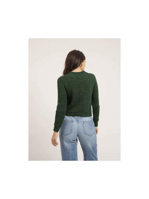 Pull col montant lurex KAMPALA - Kiabi