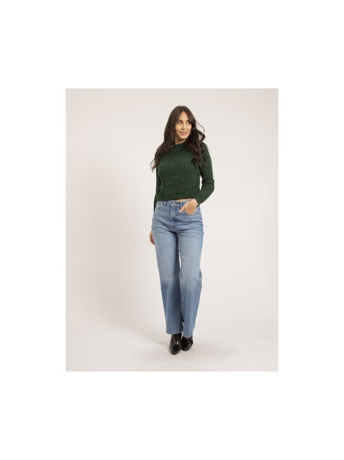 Pull col montant lurex KAMPALA - Kiabi