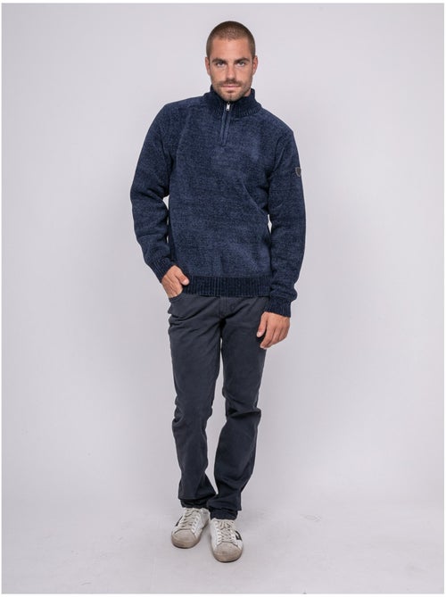 Pull col montant zippé LANGUR - Kiabi