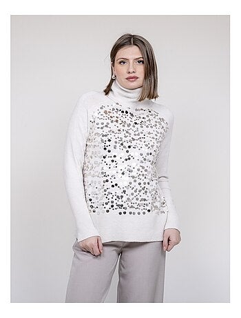 Pull col roulé a sequins KILISION