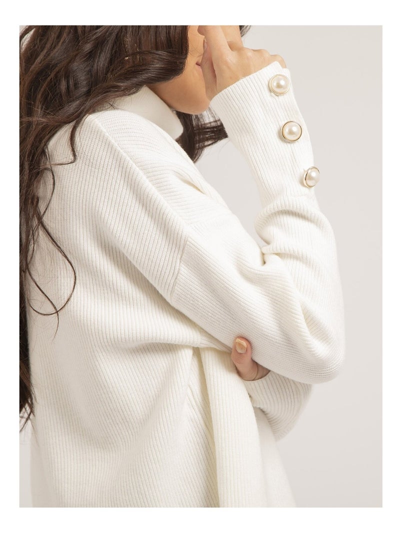 Pull col roulé KADY Bianco - Kiabi