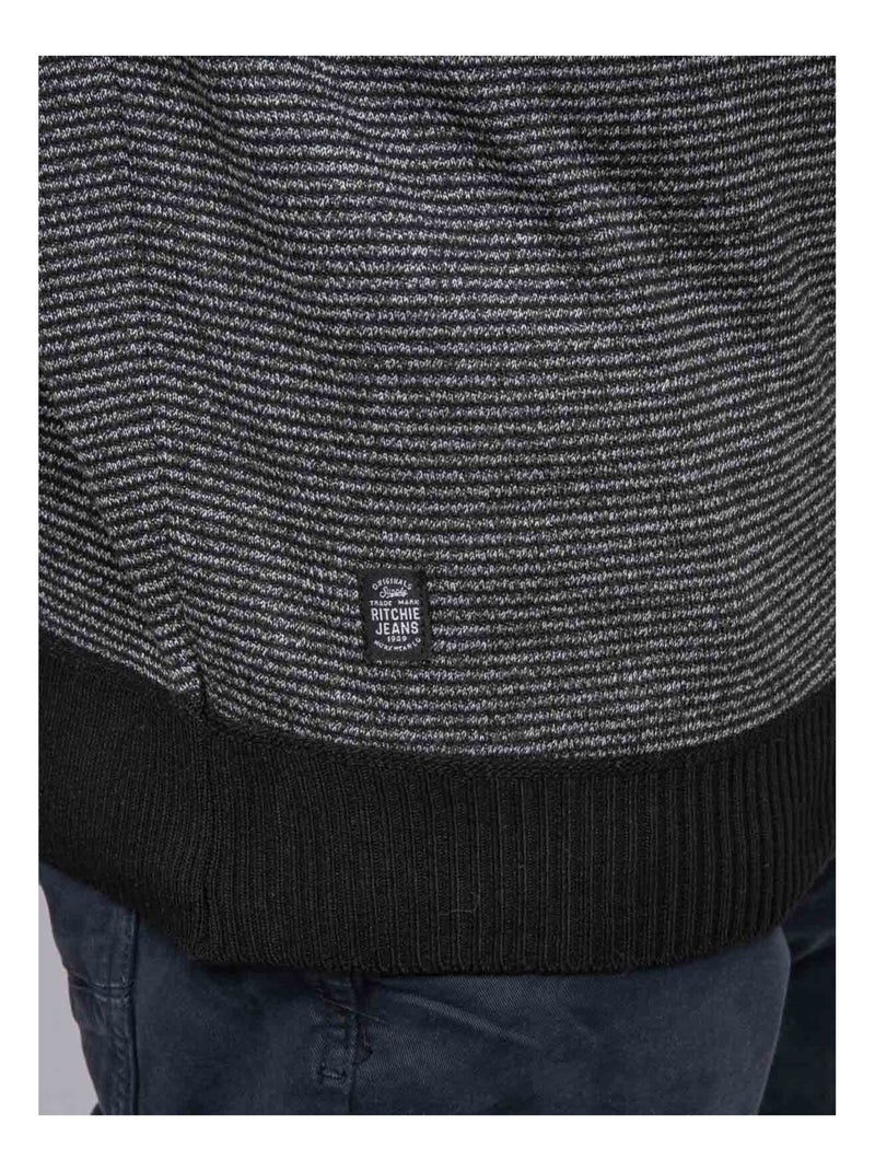 Pull colletto abbottonato LATOJACK Grigio - Kiabi