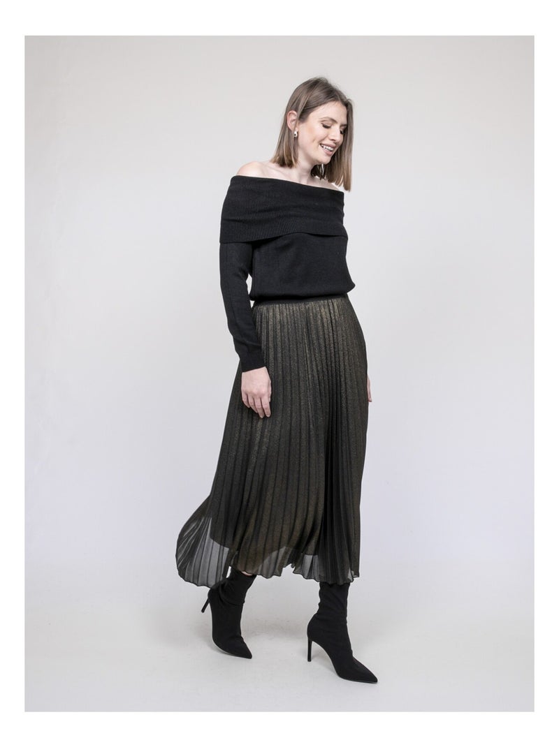 Pull colletto bardot KATARINA Nero - Kiabi