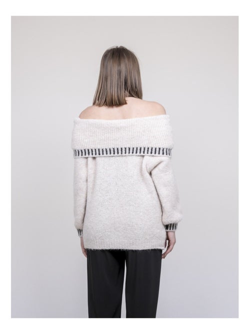 Pull colletto bardot KERVELLA - Kiabi