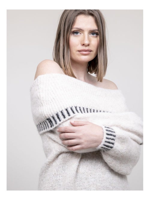Pull colletto bardot KERVELLA - Kiabi