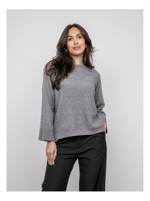 Pull collo a barca con strass KAJU - Kiabi