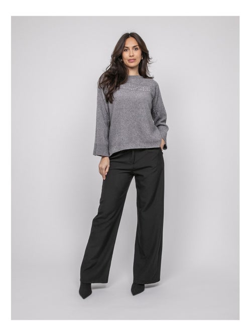 Pull collo a barca con strass KAJU - Kiabi