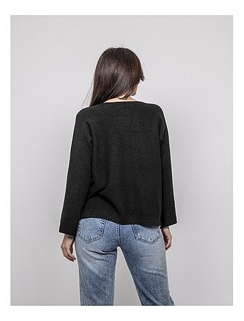 Pull collo a barca con strass KAJU