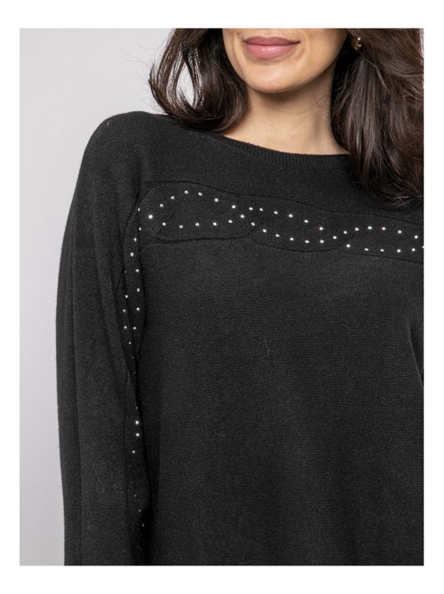 Pull collo a barca con strass KAJU - Kiabi