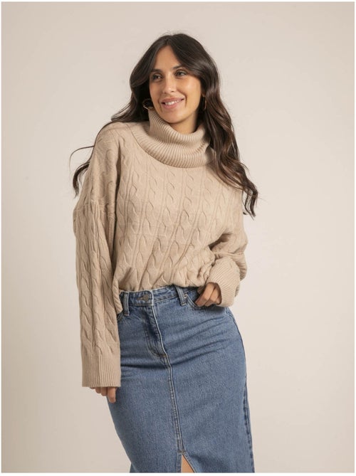 Pull collo alto KALORE - Kiabi