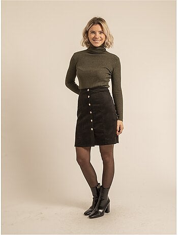 Pull collo alto texturizzato KILANIE