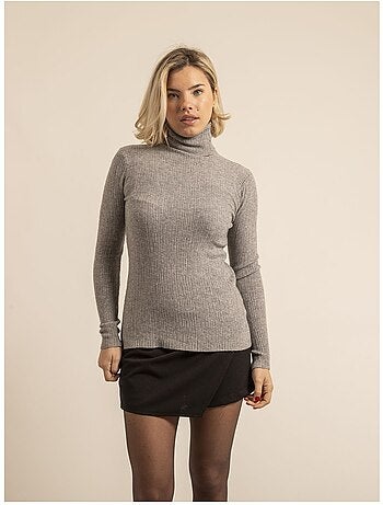 Pull collo alto texturizzato KILANIE