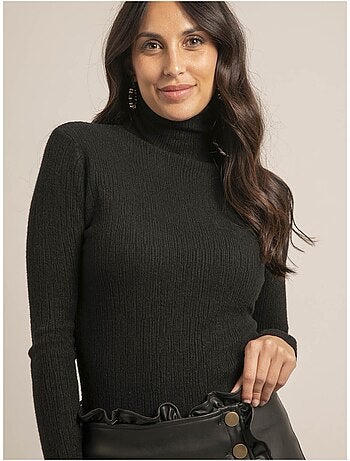 Pull collo alto texturizzato KILANIE