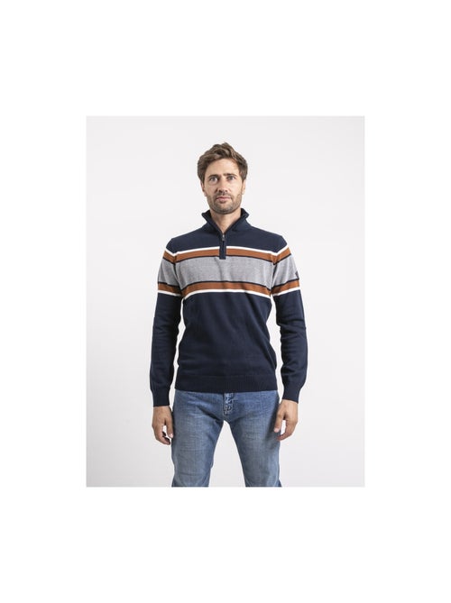 Pull collo con zip LOGONAL - Kiabi