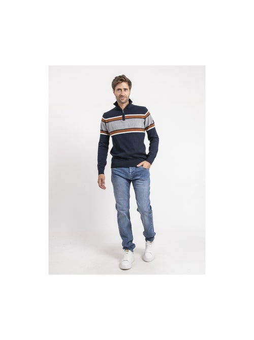 Pull collo con zip LOGONAL - Kiabi