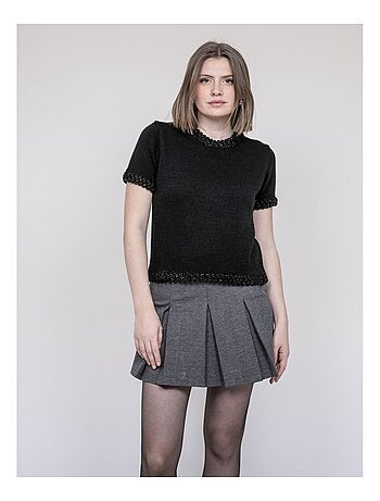 Pull con dettagli intrecciati KERMELA