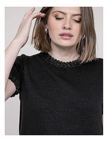 Pull con dettagli intrecciati KERMELA